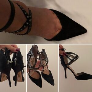 Sam Edelman Black Studded Heels